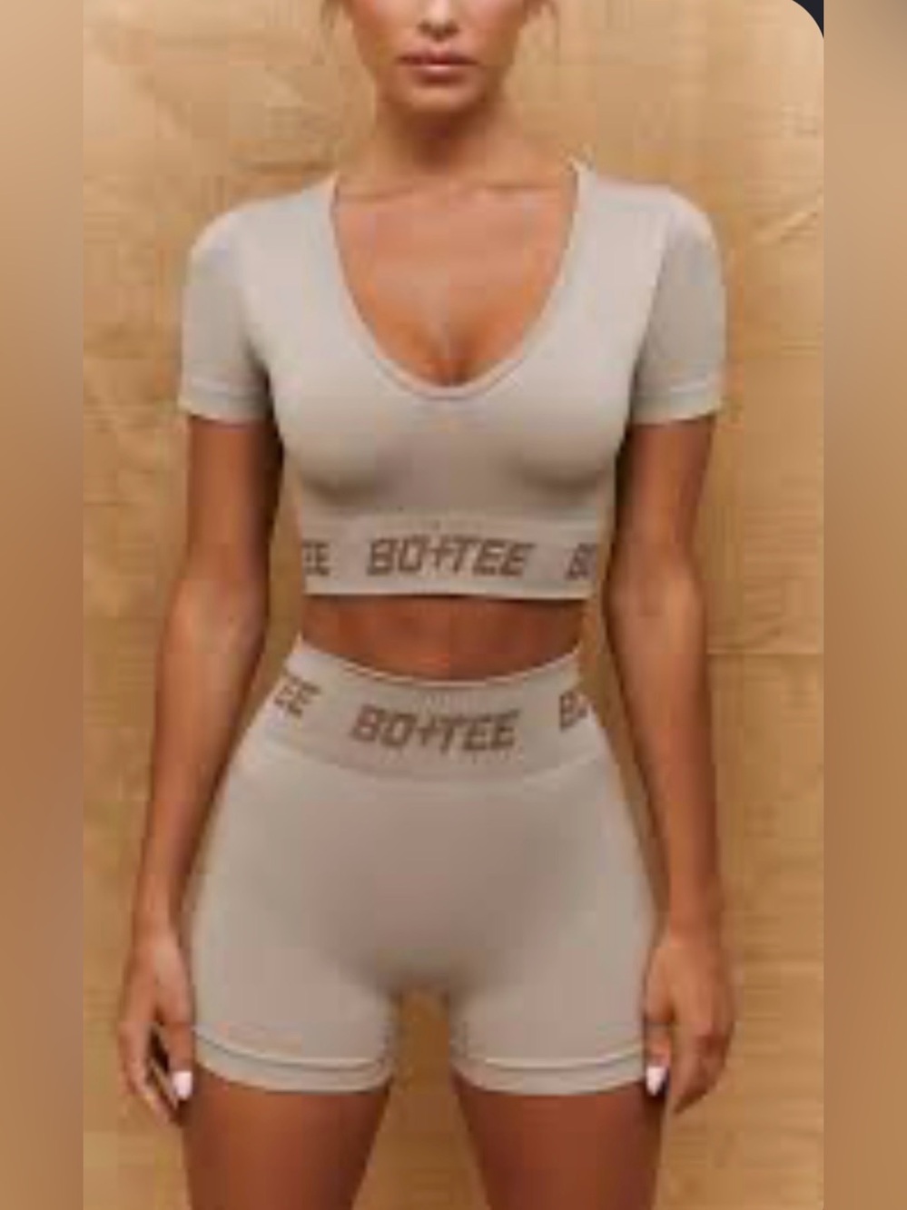 Bo + Tee Define High Rise Biker Shorts Size Small NWOT